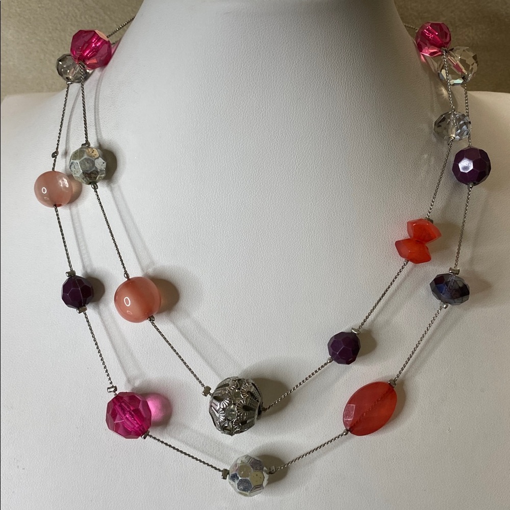 10/$10 Multicolor pink Beaded Necklace